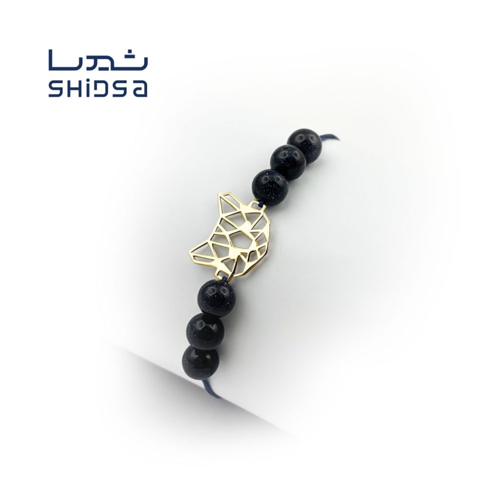 دستبند سنگ و طلا زنانه ZS01