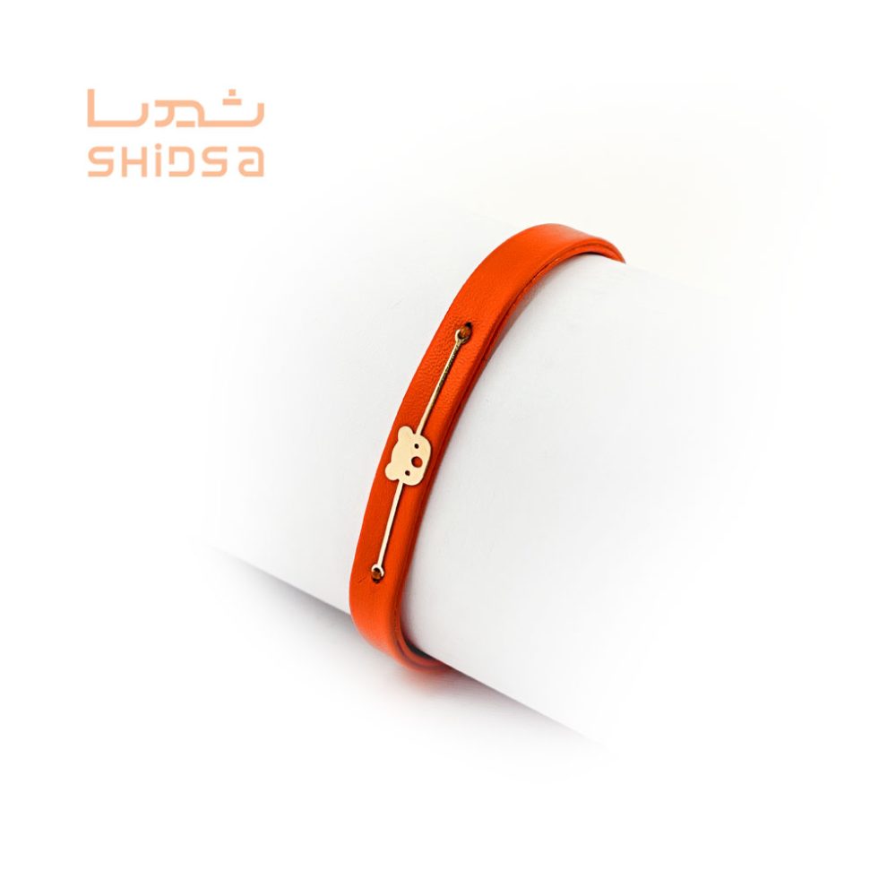 دستبند چرم و طلا کوالا کودک bd02