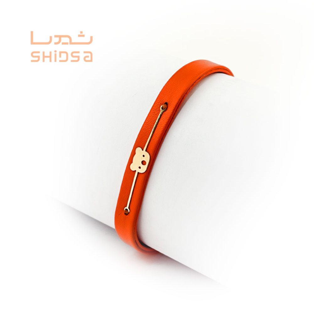 دستبند چرم و طلا کوالا کودک bd02-2